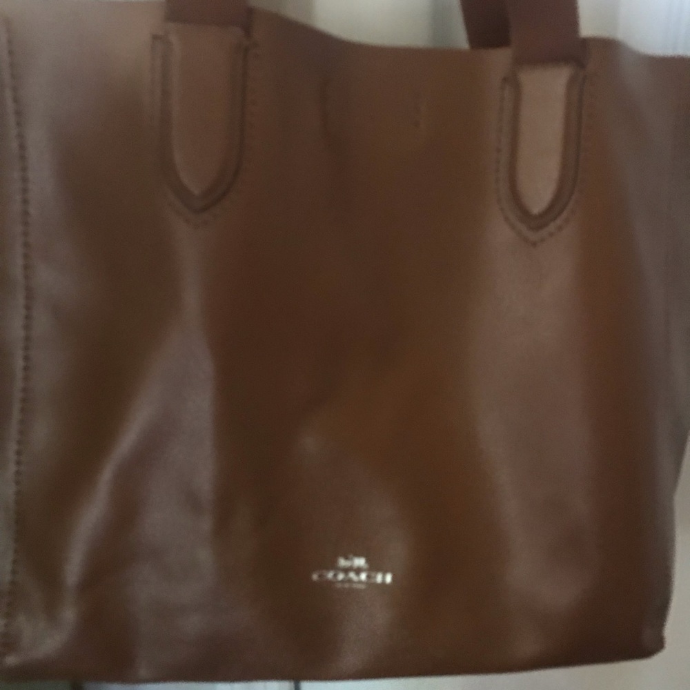 Coach leather handbag